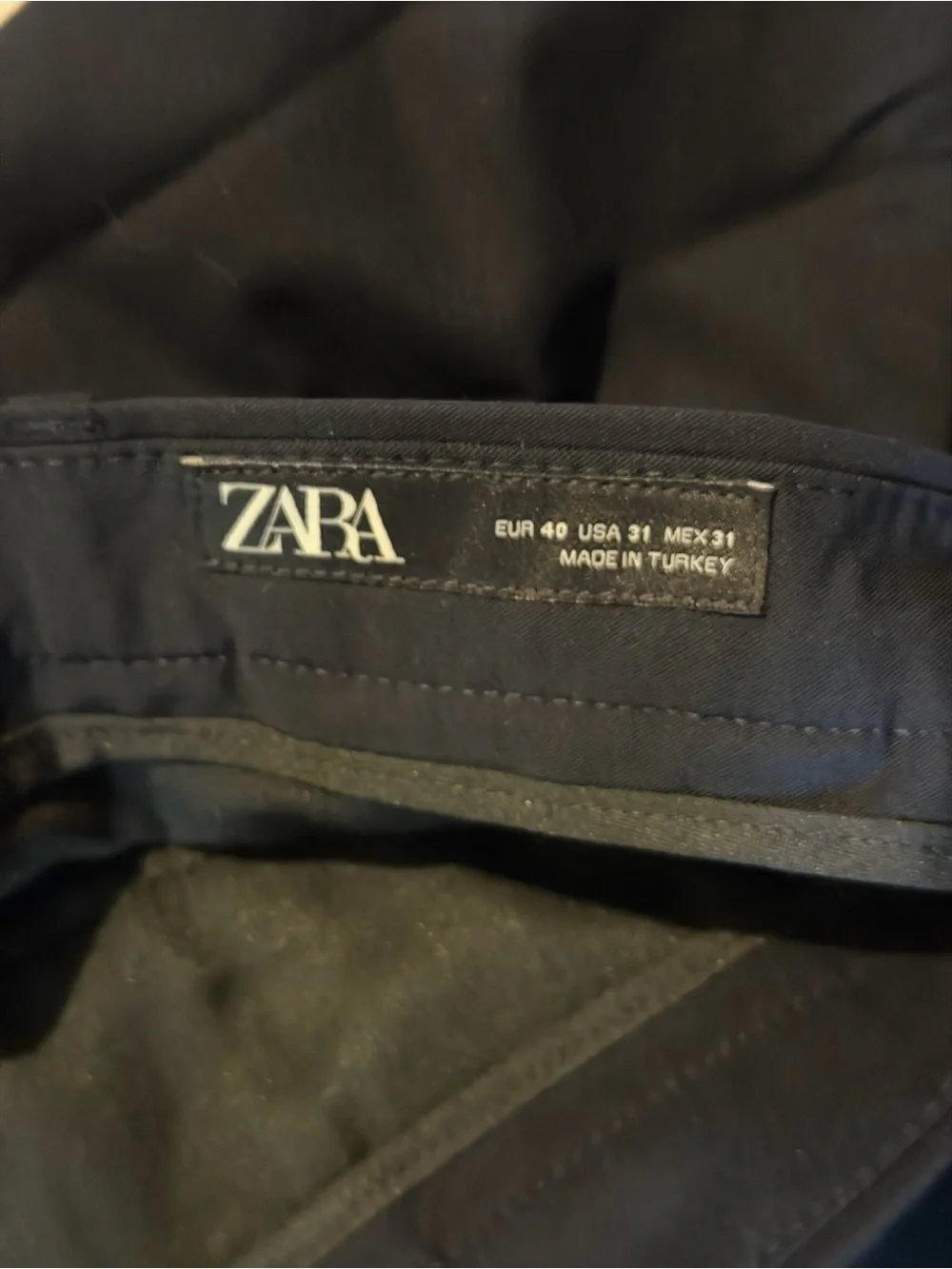 Zara Men's Navy Dress Pants